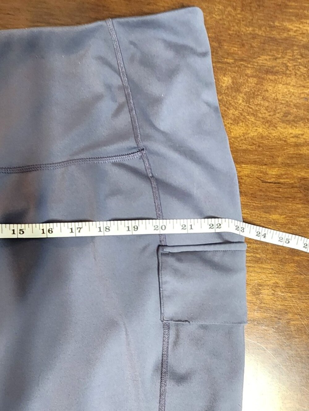 Xersion Women’s 3X Gray 7/8 Ankle Cargo Pocket Leggings - Picture 9 of 12